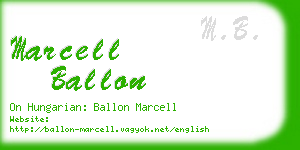 marcell ballon business card